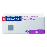 Экватор 5мг+20мг таб. №30 (ГЕДЕОН РИХТЕР)