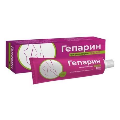 Гепарин 1000ме/г 100г гель д/пр.наружн. №1 туба (Фармпроект ао)