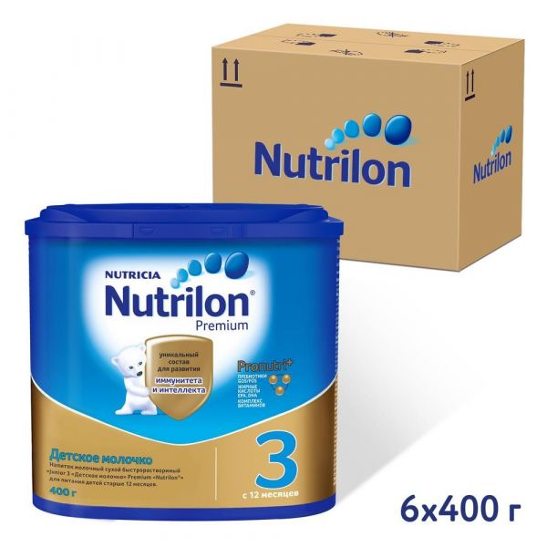 Nutrilon (Нутрилон) детское молочко junior 3 400г премиум (Истра-нутриция детское питание ао)