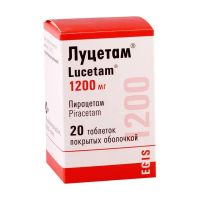 Луцетам 1200мг таб.п/об. №20 (ЭГИС)