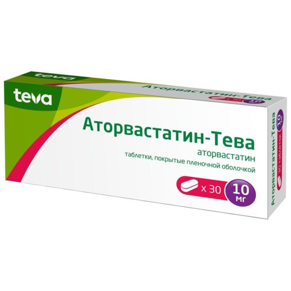 Аторвастатин-тева 10мг таб.п/об.пл. №30 (Alkaloid ad_1)