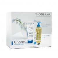 Bioderma (Биодерма) атодерм крем 200мл +масло 200мл +бальзам д/губ 15мл (BIODERMA LABORATORIES)