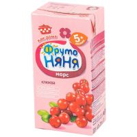 Фрутоняня морс 200мл клюква (ПРОГРЕСС ОАО)