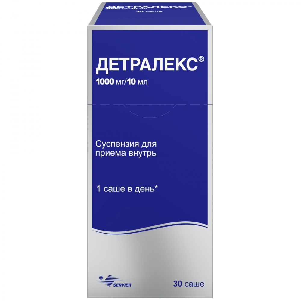 Детралекс 1000мг/10мл 10мл суспензия для приёма внутрь №30 саше по цене от  1494.00 руб в Уфе, купить Детралекс 1000мг/10мл 10мл суспензия для приёма  внутрь №30 саше (Unither liquid manufacturing_2) в аптеке Фармленд,