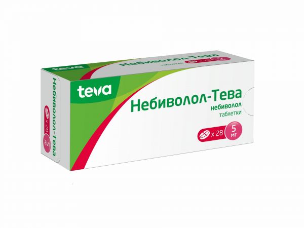 Небиволол-тева 5мг таб. №28 (Teva pharmaceutical works private co.)
