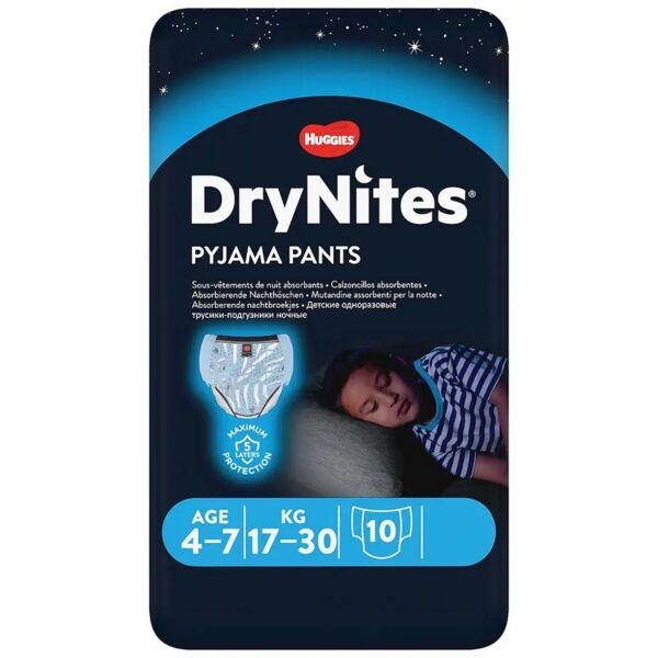 Huggies (Хаггис) трусики-подгузники drynites для мальчиков №10 4-7 лет (Kimberly-clark s.r.o.)
