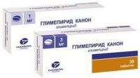 Глимепирид 3мг таб. №30 (КАНОНФАРМА)