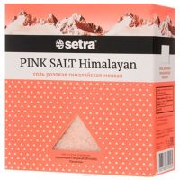 Соль пищевая setra 500г розовая гималайск. мелкая (MULTI ROCK SALT COMPANY)