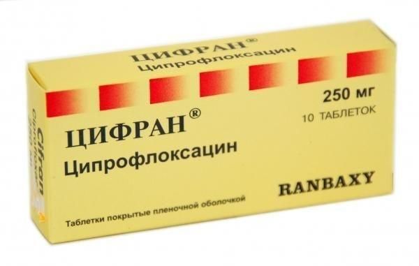 Цифран 250мг таб.п/об.пл. №10 (Sun pharmaceutical industries ltd.)