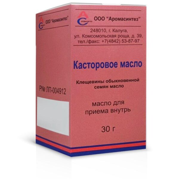 Касторовое масло 30г №1 фл. (Аромасинтез ооо)