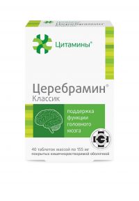 Церебрамин (классик) 155мг таб. №40 цитамины (ГЕРОФАРМ)