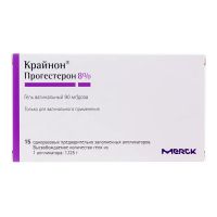Крайнон 90мг/доза 1.125г гель ваг. №15 пак.  аппликатор (МЕРК)