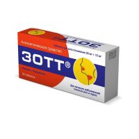 Зотт 20мг+10мг 25г таб.д/рассас. №30 (ЮНИК)