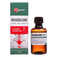 Меновазин 50мл р-р спирт.д/пр.наружн. №1 фл.расп. (САМАРАМЕДПРОМ)