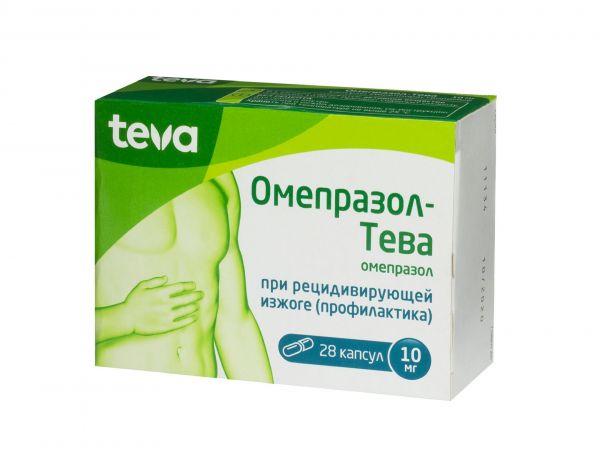 Омепразол-тева 10мг капсулы №28 (Teva pharma s.l.u.)