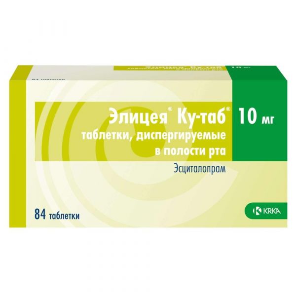 Элицея ку-таб 10мг таб.дисп.в полости рта №84 (Krka d.d.)