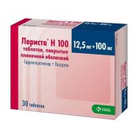 Лориста н 100мг+12,5мг таб.п/об.пл. №30 (КРКА)