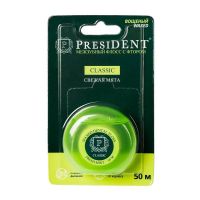 PresiDent (Президент) зубная нить 50м мята с фтором (БЕТАФАРМА)