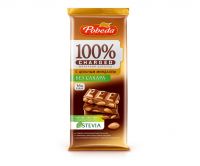 Победа шоколад молочный 90г с цельн.миндалем без сахара (ПОБЕДА КОНД Ф-КА)