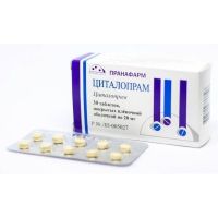 Циталопрам 20мг таб.п/об. №30 (ПРАНАФАРМ)