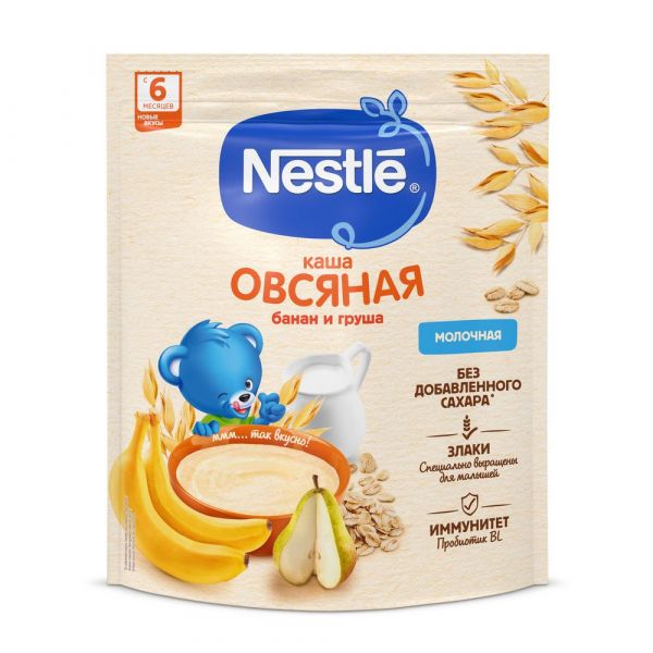 Nestle (Нестле) каша молочная 200г овсянка груша банан с 6 мес. (Нестле россия ооо)