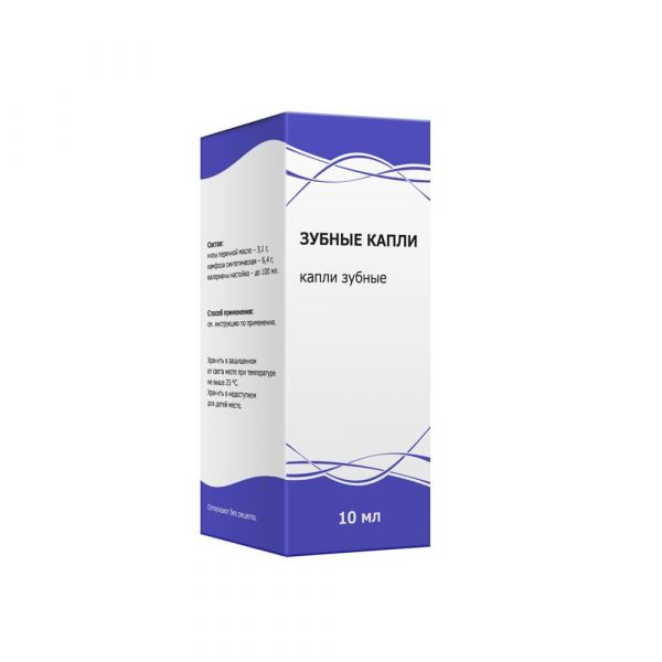 Зубные капли 10мл №1 фл.-кап. (Тульская фармацевтическая фабрика ооо_2)