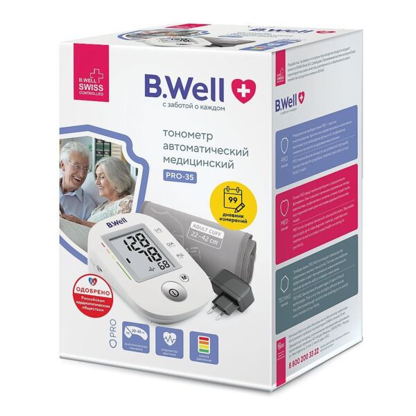 Тонометр б.велл pro-35 автомат +адаптер (B.well limited)