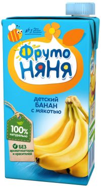 Фрутоняня нектар 500мл банан с мякотью (ЛЕБЕДЯНСКИЙ ОАО)