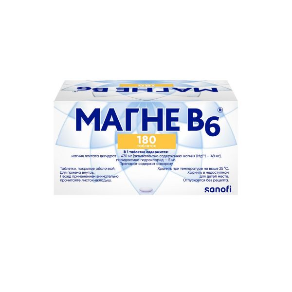 Магне b6 таб.п/об. №180 (Opella healthcare hungary ltd_2)