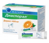 Магний-диаспорал директ 400мг гран.д/р-ра д/пр.внутр. №20 пак. (ПРОТИНА ФАРМА)