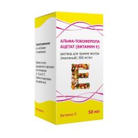 Токоферола ацетат 30% 50мл р-р масл.д/пр.внутр. №1 фл.-кап. (ТУЛЬСКАЯ ФФ)