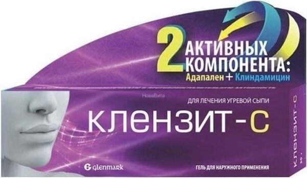 Клензит-с 15г гель д/пр.наружн. №1 туба (Glenmark pharmaceuticals ltd)