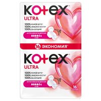 Kotex (Котекс) прокладки ультра №16 сетчат. супер (KIMBERLY-CLARK VIETNAM LTD-BINH DUONG MILL)