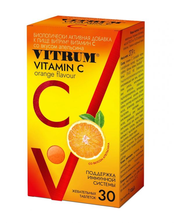 Витрум витамин с таб.жев. №30 апельсин (Walmark co.)