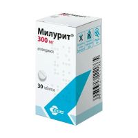 Милурит (аллопуринол) 300мг таб. №30 (ЭГИС)