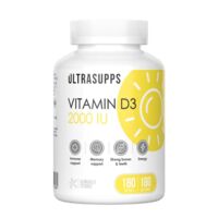 Ультрасаппс витамин д3 2000ме капс. №180 (ULTRA ENERGY SUPPLEMENTS TRADING L.L.C)