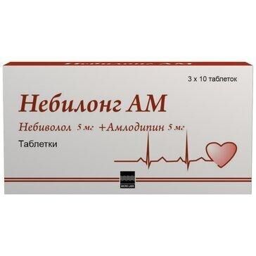 Небилонг ам 5мг+5мг таб. №30 (Micro labs limited)