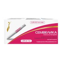 Семвелика 0,25/0,5/1мг/доза 3мл р-р д/ин.п/к. шприц-ручка  в компл. 10 игл (ИЗВАРИНО ФАРМА)