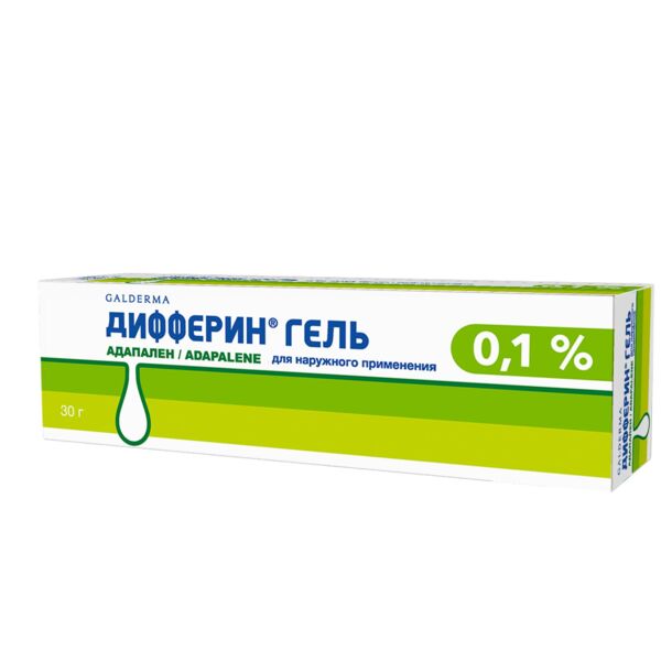 Дифферин 0.1% 30г гель д/пр.наружн. №1 туба (Galderma laboratoires s.a.)