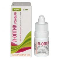 Л-оптик ромфарм 0.5% 5мл капли глазн. №1 фл.-кап. (РОМФАРМ)
