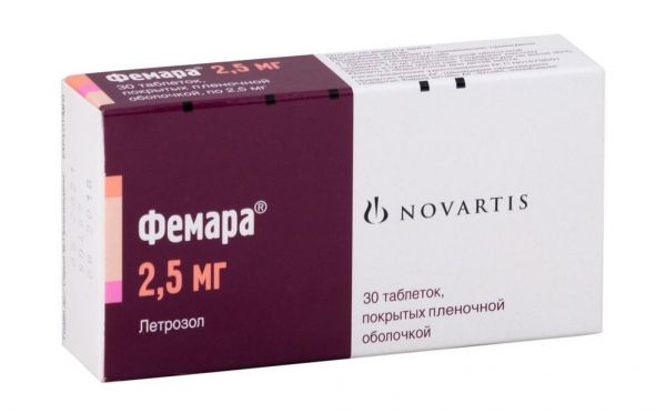 Фемара 2.5мг таб.п/об. №30 (Novartis pharma stein ag/ novartis pharma s.р.a.)