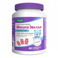 Бэби формула мишки спокойствие пастилки жев. №60 (ЭВАЛАР)