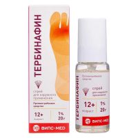 Тербинафин 1% 20г спрей д/пр.наружн. №1 фл.расп. (ВИПС-МЕД)