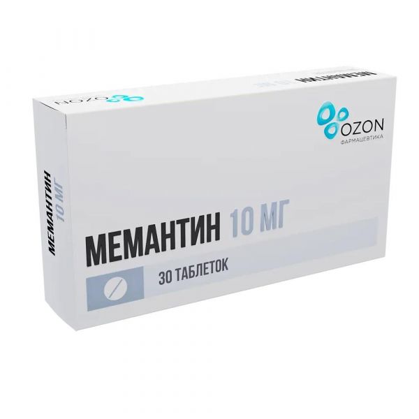 Мемантин 10мг таб.п/об.пл. №30 (Озон ооо_2)