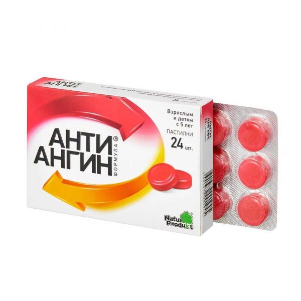 Анти-ангин формула пастилки №24 (Natur produkt europe b.v./ h.ten herkel b.v.)