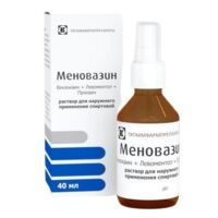 Меновазин 40мл р-р спирт.д/пр.наружн. №1 фл. (ТАТХИМФАРМПРЕПАРАТЫ)