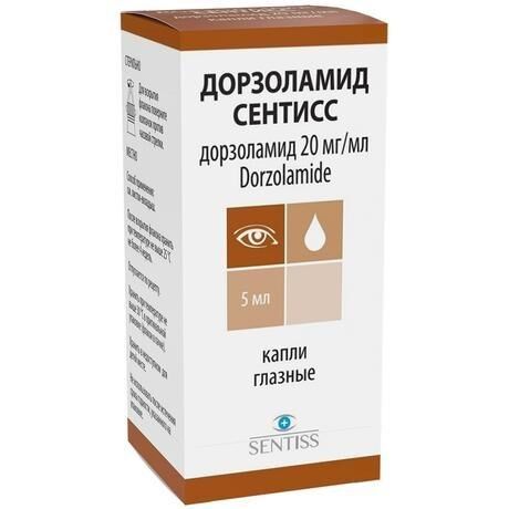 Дорзоламид 20мг/мл 5мл капли глазн. №1 фл. (Sentiss pharma pvt. ltd.)