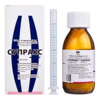 Супракс 100мг/ 5мл 30г гран.д/сусп.д/пр.внутр. №1 фл.ложк.мерн. (АСТЕЛЛАС)
