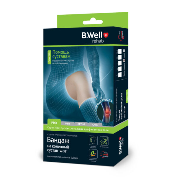 Бандаж на колено эласт. w-331 l (B.well limited)