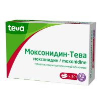 Моксонидин 0,2мг таб.п/об.пл. №30 (ТЕВА)